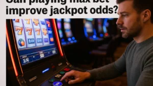 Can playing max bet improve jackpot odds