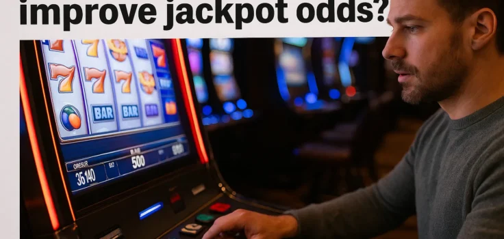 Can playing max bet improve jackpot odds